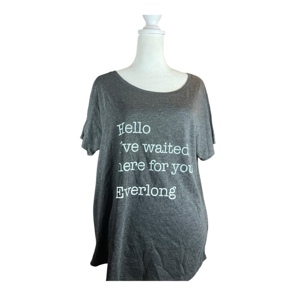 Women’s Foo Fighter’s Everlong lyrics graphic Tee New without tags Large - Picture 1 of 7
